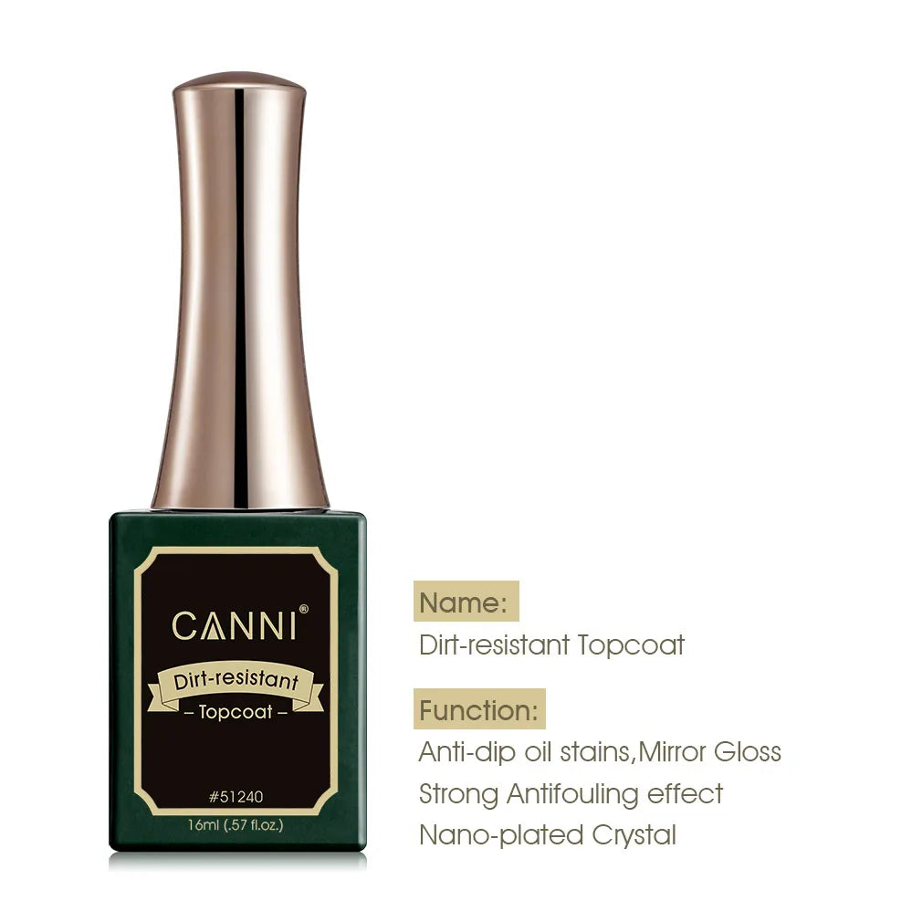 Canni 18ml Big Size Long Wear Diamond No Wipe Top Coat Peel Off Base Coat Nail Manicure Soak Off UV LED TPO FREE Gel Polish