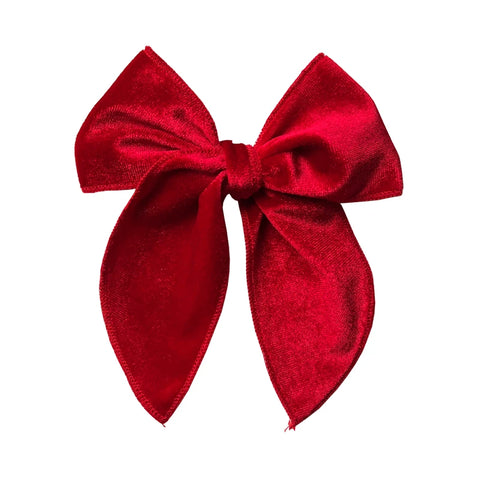 Velvet Fable Bow Hair Clips Baby Girls Women Large Sailor Bow Hair Accessories for Kids Christmas Hair Bow Barrettes