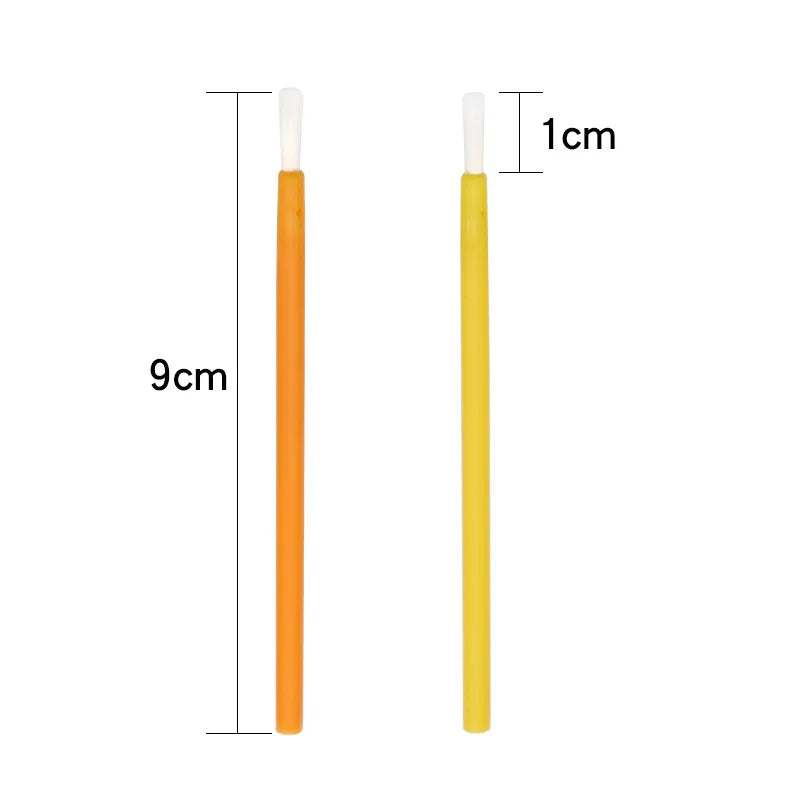 100 pcs Disposable Nylon Fiber Lip Brush Lipstick Wands Clean Applicator lip Gloss Brushes portable Cosmetic women Makeup Tools