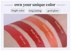 4-Lasting Stick Waterproof Lip Set - Long-Lasting Matte Lipstick with Transparent Finish - Perfect Valentine's Day Gift for Her