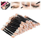 SHIDISHANGPIN 30/50/100PC Eye Shadow Brush Makeup Dual Sided Sponge Nylon Set Eye Shadow Brushes For Cosmetic Applicator Makeup