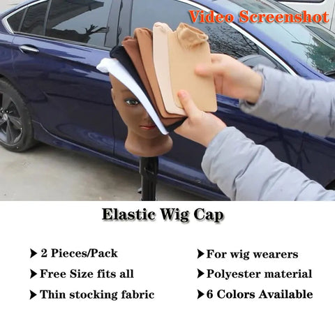 24Pieces (12 Packs) Wig Cap Fashion Stretchable Hair Nets 2Pcs/Pack Stocking Hair Cap Free Size Nylon Mesh Wig Net