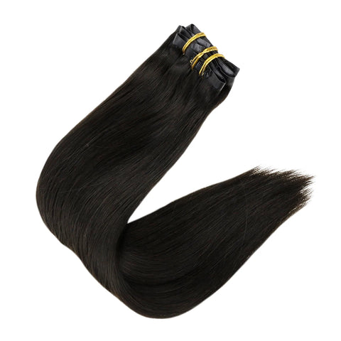 Full Shine Clip in Hair Extensions Human Hair 120g Seamless Invisible Clip In Extensions Human Hair Remy Balayage Blonde Color
