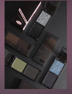 Hot Biya 2Colors Eyeshadow Protable Red Black Plate Matte Eye Shadow Dark Smoky Cosmetics Makeups Party Halloween DIY Wholesale