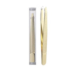 Lash Applicator Eyebrow Tweezer  Multifunctal Eyelash Clip Beard Hair Remove Stainless Steel Makeup Tools Slanted Flat Tip