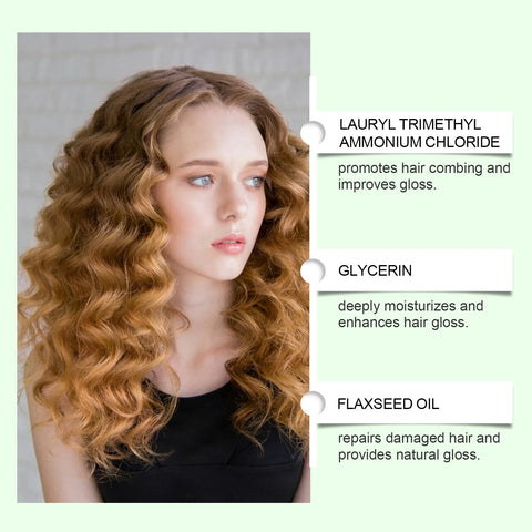 Linseed Oil Curly Defining Cream for Wavy Curly Hair Hair Moisturizer Deep Conditioning for Volumizing Hair Styling Conditioner