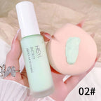 Silky and clear primer, natural cream to brighten and prevent makeup from coming off easily, foundation liquid,