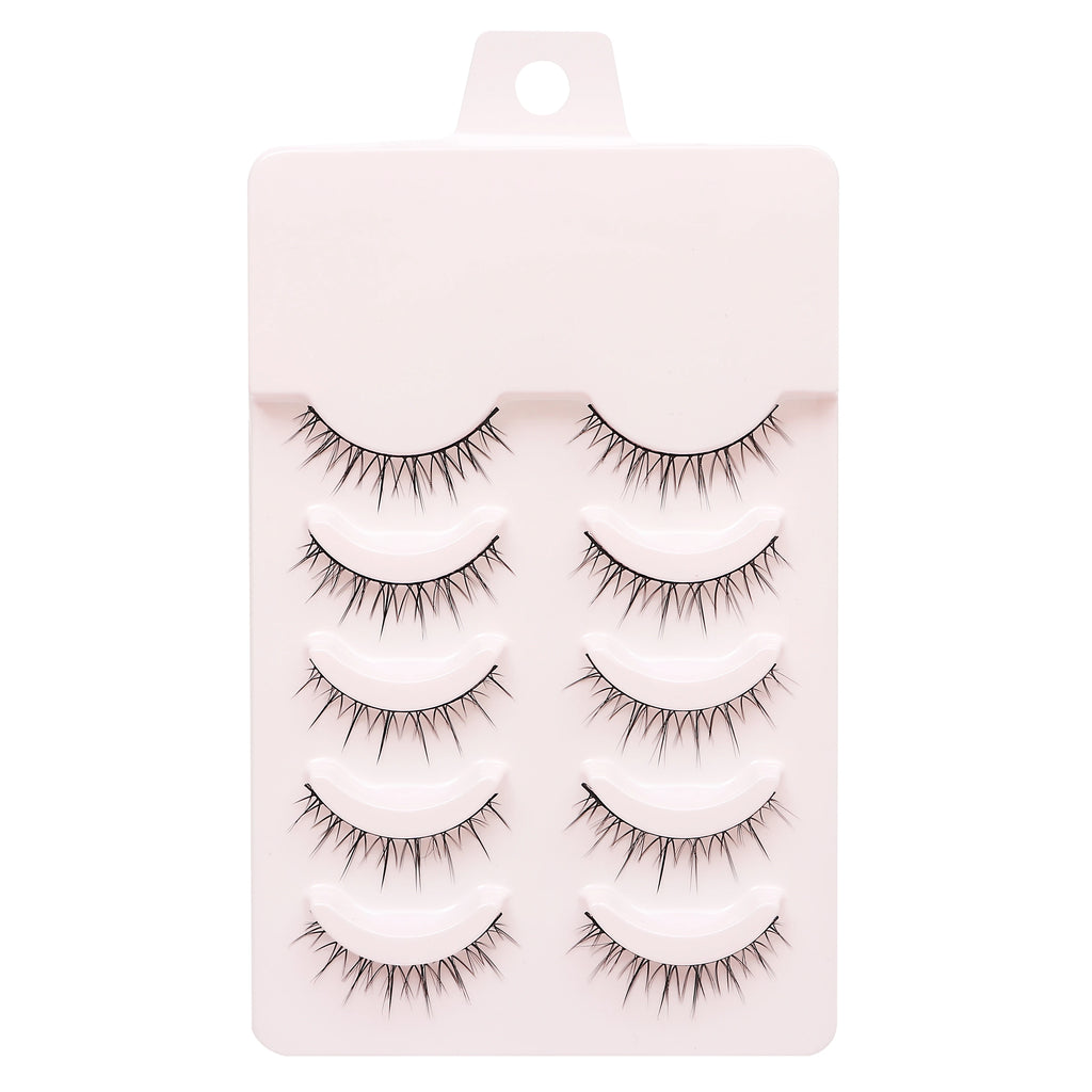 Natural Long Cosplay Makeup Cross Strip False Eyelashes Black Eye Lashes and Cat Eye Lashes 5pairs Mink Eyelashes Faux Cilios