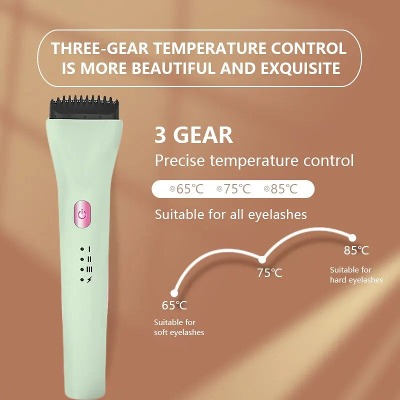 5D Electric Heated Eyelash Curler Premium Effective Heating Eyelash Curler USB Rechargeable Eyelash Ironer Long-lasting Curler