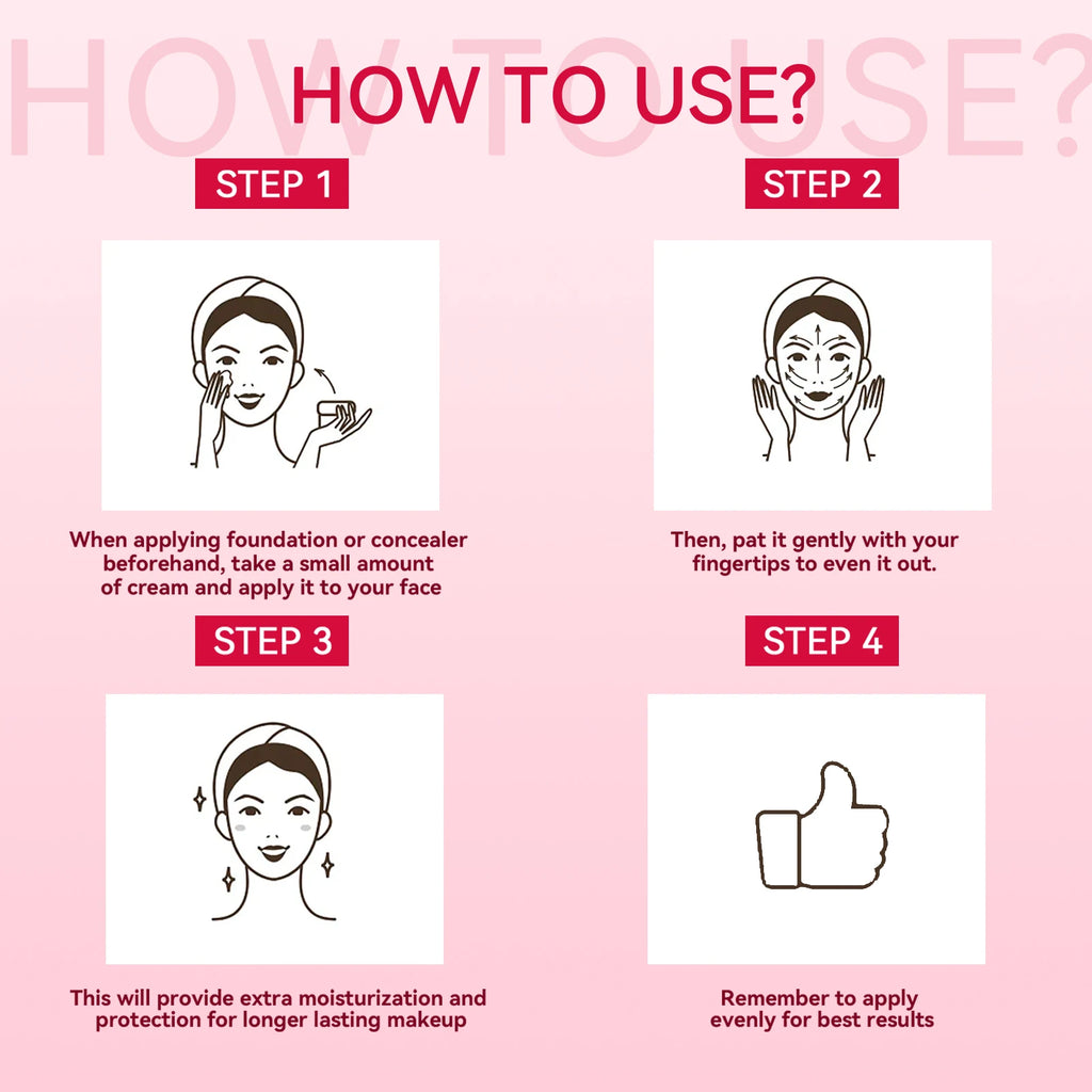 Facial Invisible Pore Primer Cream Long Lasting Base Makeup Natural Matte Oil Control Refreshing Moisturizing Face Isolation Gel