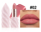 Matte Velvet Lipstick Ice Cream Long Lasting Waterproof Nourishing Moisturizing Highly Pigmented Satin Lip Gloss Non Stick Cup