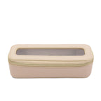 Customized Letters Colorful Classic Saffiano Portable Travel Clear PVC Cosmetic Bag TPU Wash Bag Makeup Brush Storage Bag Gift