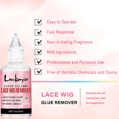 Wig Glue Waterproof Adhesive Bonding Lace Toupee Front Closure and Glue Remover Travel Size Wigs Extension Products for Beginner