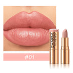 Long Lasting Moisturizing Velvet Lipstick Waterproof Non Stick Cup Creamy Nourish Cover Lip Line Glossy Golden Mud Formula