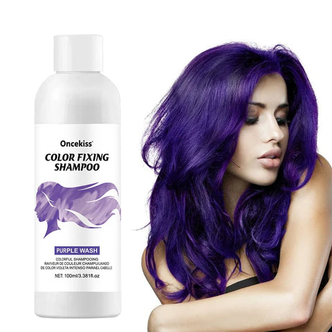 Semi-permanent Hair Color Dye Shampoo,Unisex Color Protecting And Fixing Shampoo Instant Hair Color Long-lasting Shine Hair Care