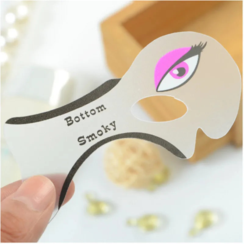 2pcs/bag Cat Eyeliner Smokey Eye Template Shape Model Fashion Eyeliner Card Stencil Eye Makeup Stencils