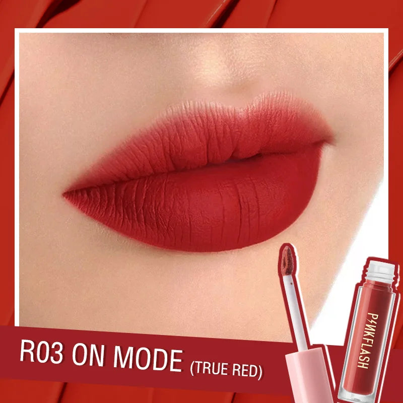 PINKFLASH Wholesale Matte Lipstick Soft Red Nude Pink Melting Lip Cream Waterproof Makeup Lipgloss Not Fade Lip Mud Lip Tint