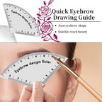 1Pcs Durable Brow Shaping Stencils Portable Drawing Eyebrow Desgin Ruler Instant Shaper Supplies Safe Material