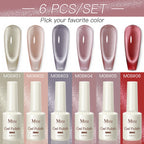 Magnetic Cat Eye Gel Nail Polish Set Red Pink UV Soak Off Gel Varnish Crystal 15ml Cat Eye Gel Lacquer Art Nails With Display