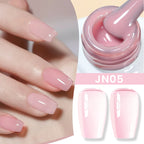 BORN PRETTY Milky White Jelly Nude Gel Nail Polish 10ml White Translucent Soak Off Gel Vernis Semi Permanent Need UV Light Cure