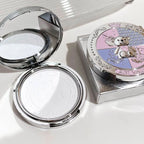 Face Pressed Powder Setting Long Lasting Oil Control Waterproof Foundation Natural Brighten Skin Tone Powder Concealer Makeup