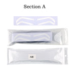 50Pc Disposable Eyebrow Design Stencil Eyebrow Tint Airbrush Auxiliary Sticker For Brows Shaping With Single Eyebrowstype Option
