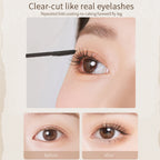 MACKANDY 3D Big Volumizing Mascara Two Brush Heads Quick-drying & 24H Wear Waterproof Mascara False Lash Effect Cosmetic