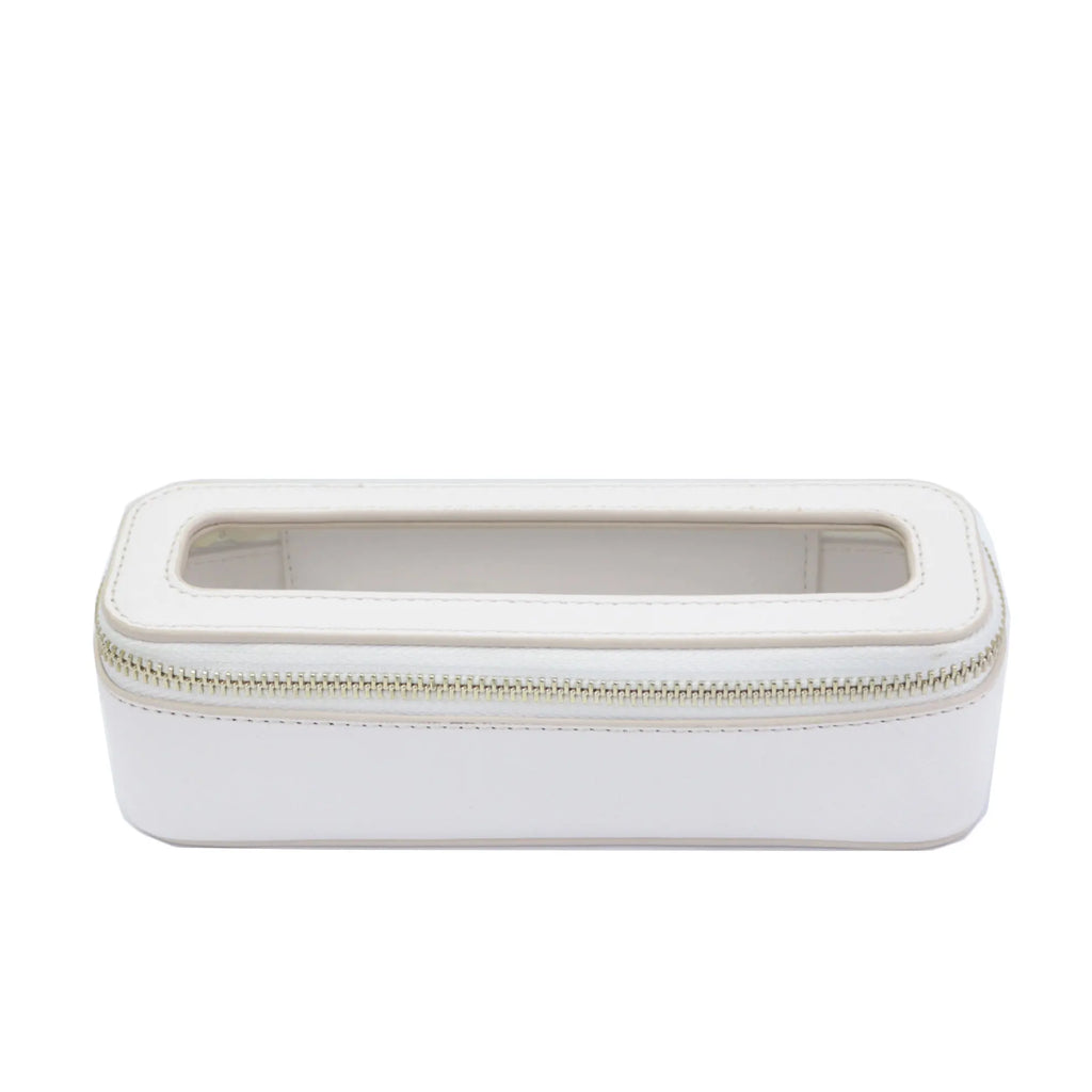 Customized Letters Colorful Classic Saffiano Portable Travel Clear PVC Cosmetic Bag TPU Wash Bag Makeup Brush Storage Bag Gift