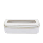 Customized Letters Colorful Classic Saffiano Portable Travel Clear PVC Cosmetic Bag TPU Wash Bag Makeup Brush Storage Bag Gift