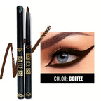 1Pc Black Coffee Waterproof Eyeliner Pencil Long Lasting Easy To Wear Eye Liner Gel Matte Quick Drying Eyeliner Pen Eye Makeup