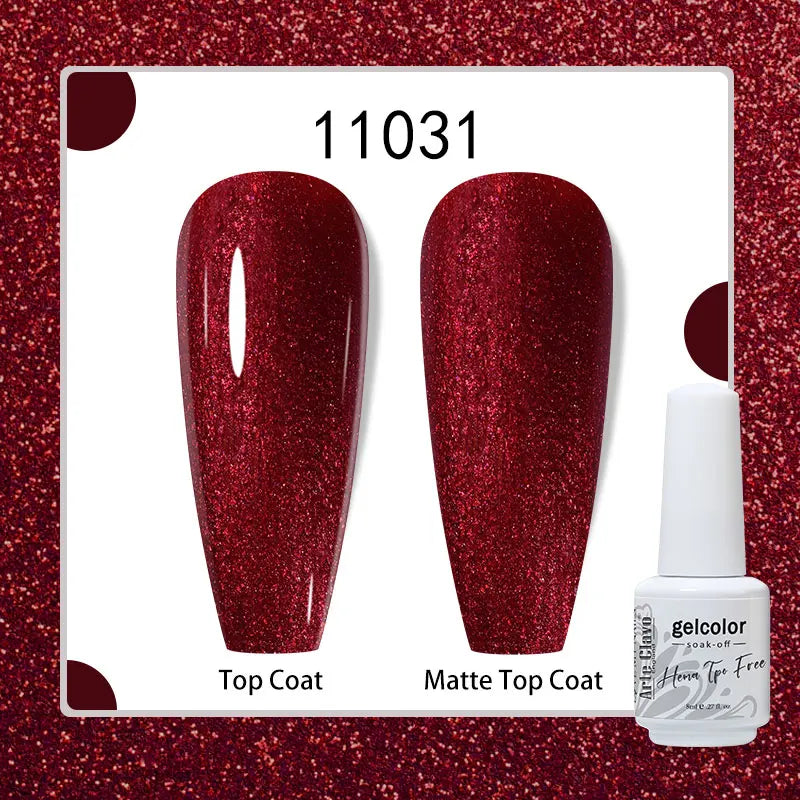 Arte Clavo 8ml HEMA TPO Free Gel Nail Polish Nail Art Manicure Semi Permanent Gel UV Hybrid Varnishes Base Top Coat Enamels New