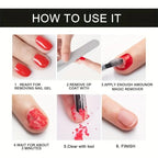 15ml Magic Polish Glue Nail Art Manicure Gel Easy Remove Synthetic Fingernail Tip Cleaning Remover Gel Women