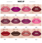 HANDAIYAN 12-color matte velvet lipstick long-lasting waterproof non-stick cup does not fall color lipstick lipstick