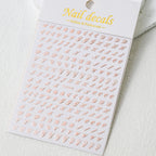 1Pc 3D Roman Letter Nail Stickers Gold/Silver/Black/Laser Alphabet Self Adhesive Decal Y2K English Words/Number Manicure Sliders