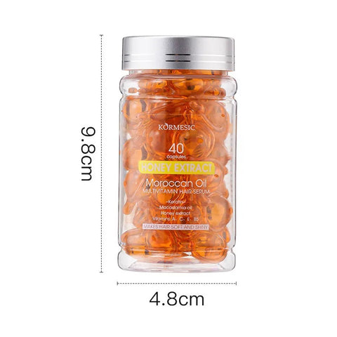 Moroccan Agam Vitamin Oil Hair Care Essence Damaged Nutrition Repair Hair Splitting Improvement Treatment Products 40 Capsules