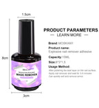 MOSKANY 15ml Magic Remover Nail Gel Polish for Soak Off UV Gel Polish Fast Removal Semi Permanent Varnish Polish Cancel Glue