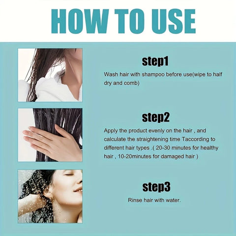 Keratin Hair Mask, Moisturizes and Moisturizes Hair, Smoothes Straight Hair, Softens Damaged and Frizzy Hair, Makes Moisturizes and Smoothes Hair, Suitable for All Hair Types