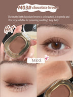 Rose Brown Monochrome Eyeshadow Palette 9 Colors Matte Grey Glitter Shadow Contouring Powder Pigment Eye Primer Beauty Makeup