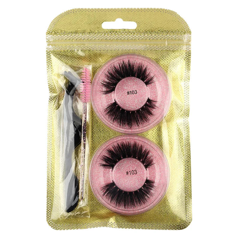 Wholesale Lashes 4/20/100pcs Fluffy 3d Mink Lashes Natural Makeup False Lashes Flase Eyelashes Lot with Cosmetic Brushes tweezer