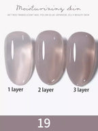 10ml 1-8pcs Milky White Quick Extension Gel Nail Polish Nude Construct Hard Semi Permanent Acrylic Extension Nail Art Varnish