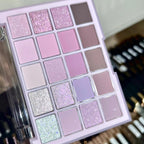 20 Colors Low Saturation Korean Eyeshadow Palette Purple Matte Pearlescent Long Lasting Waterproof Glitter Eye Shadow Eye Makeup