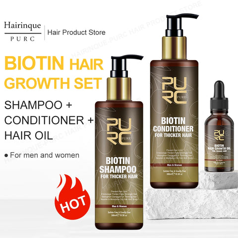 Biotin Prevent Hair Loss Shampoo And Conditioner Growth Oil Treatment For Hair Fast Regrowth Care Beard Hair Beauty Health Care