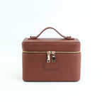 pu leather cosmetic bag with zoned storage and large capacity toiletry bag for autumn and winter new products