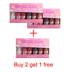 6pcs Moisturizing Lip Gloss Transparent Lip Oil Hydrating Lip Glaze Lip Plumper Hydrating Make Up Liquid Lipstick Lips Cosmetics