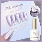 BORN PRETTY 10ml Silver Water Light Cat Magnetic Gel Nail Polish Nail Supplies Vernis Semi Permanent Gel for Fall Winter Nails