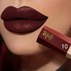 1pcs Waterproof Matte Velvet Lip Tint: Long-Lasting Nude Lip Glaze for a Sexy and Smooth Finish, Valentine's Day Gift