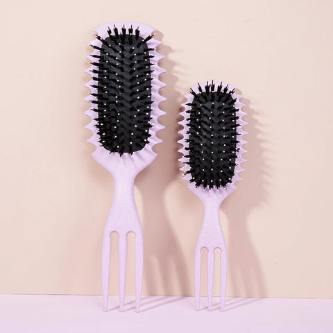 1PC Candy bursh Curly Hair Styling Brush: Defined Curls on Wet Hair- Nylon Bristles Detangling Volumizing Comb for All Hair Type