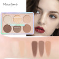 6-color blush and contouring all-in-one palette, pearlescent matte powder makeup palette glitter highlighter brighten palette