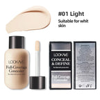 Full Cover Liquid Concealer Cream Makeup Moisturizing Eye Dark Circles Cream Face Foundation Waterproof Make Up Base Cosmetics