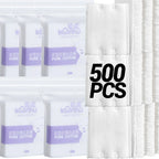 100/600Pcs Disposable Makeup Removal Cotton Pads for Facial Cleaning Wet Application Portable Double-sided Cosmetic Cotton Pads